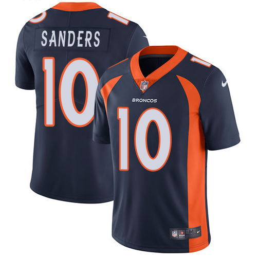 2019 men Denver Broncos #10 Sanders blue Nike Vapor Untouchable Limited NFL Jersey->denver broncos->NFL Jersey